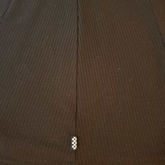 Vans Black Knit Skater Dress Beautiful Seaming detail & Fully Functional Buttons - Picture 6 of 6